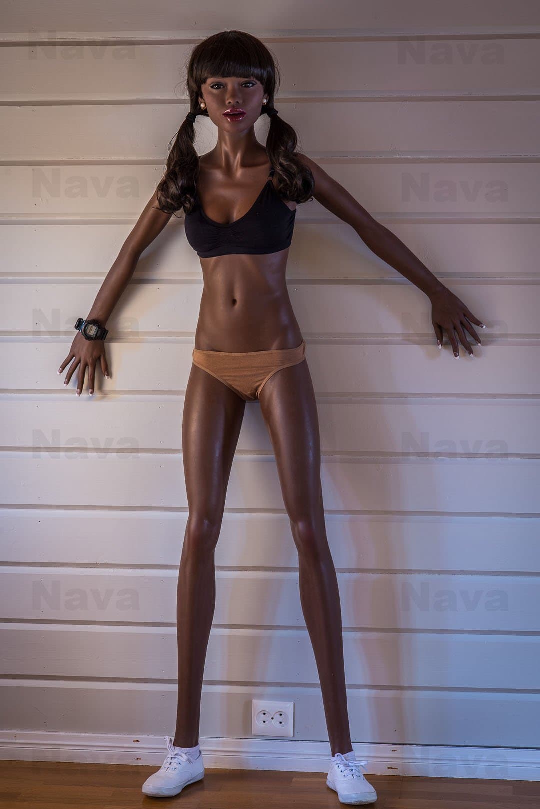 rochelle 168cm dark skin tone brown hair skinny flat chested tpe wm teen sex doll(4)