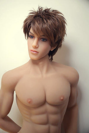 saffron 160cm male af brown hair tpe gay boy sex doll(2)