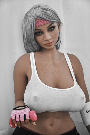 eartha 158cm blonde brown big boobs athletic tpe teen sex doll(3)