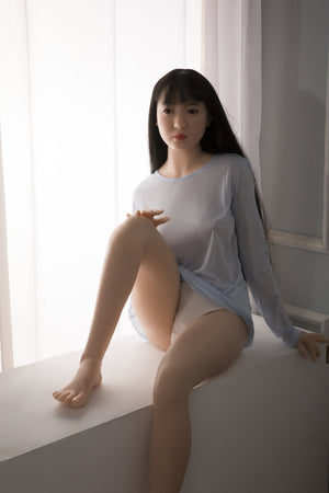 deirdre 152cm black hair japanese medium tits skinny silicone asian small sex doll(7)