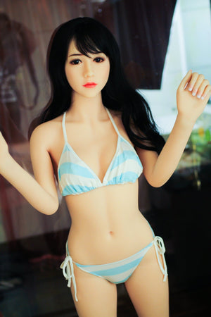 ilene 153cm black hair japanese skinny flat chested tpe wm asian sex doll(5)