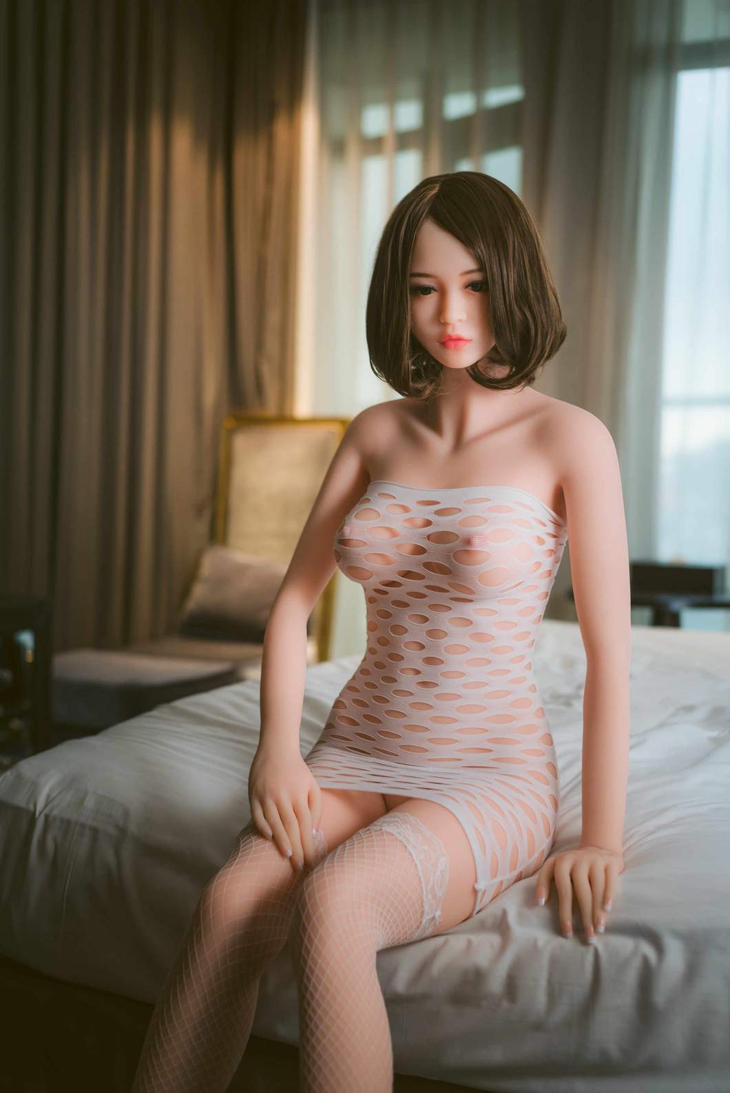 christine 163cm brown hair japanese medium tits skinny tpe wm sex doll(6)