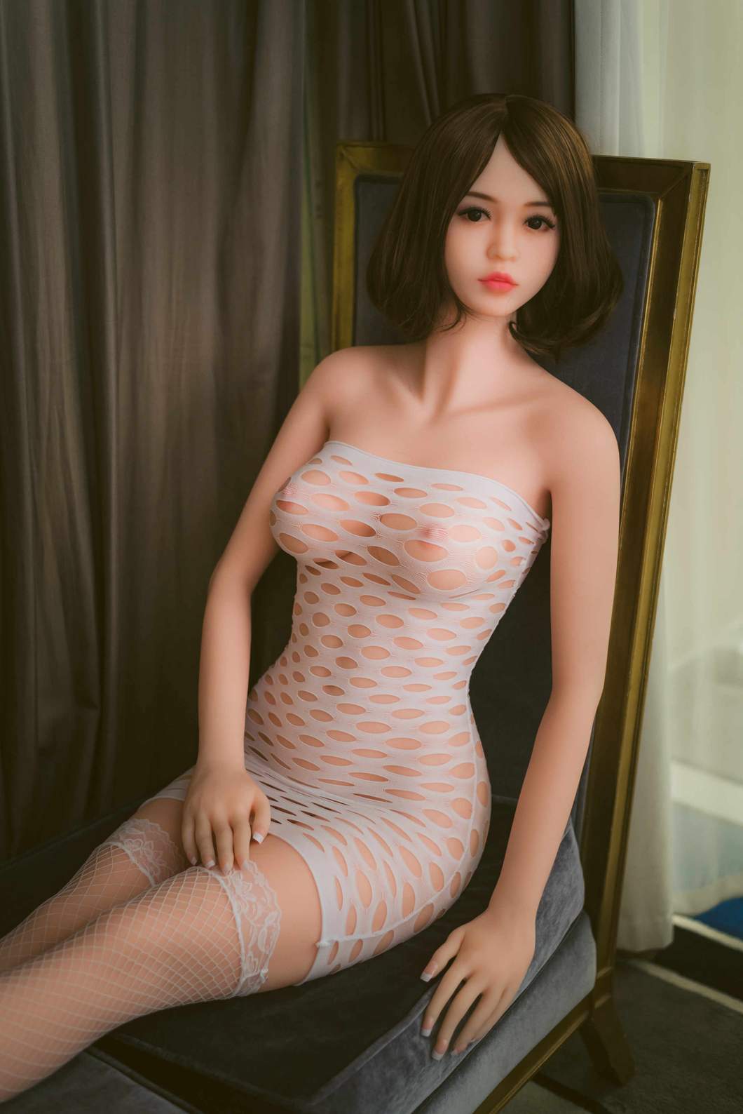 christine 163cm brown hair japanese medium tits skinny tpe wm sex doll(7)