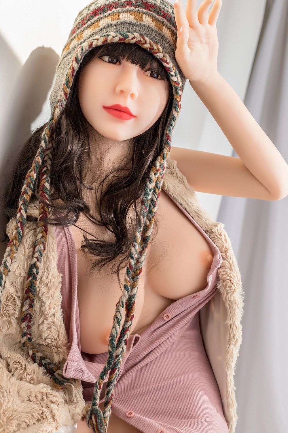 zendaya 165cm brown hair japanese medium tits skinny tpe wm asian sex doll(2)