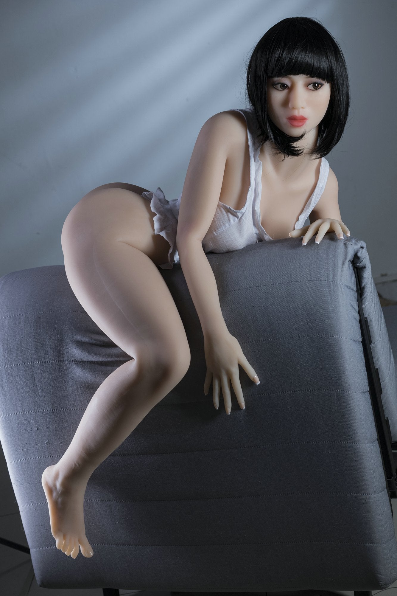 leather 155cm black hair japanese medium tits athletic tpe yl sex doll(3)