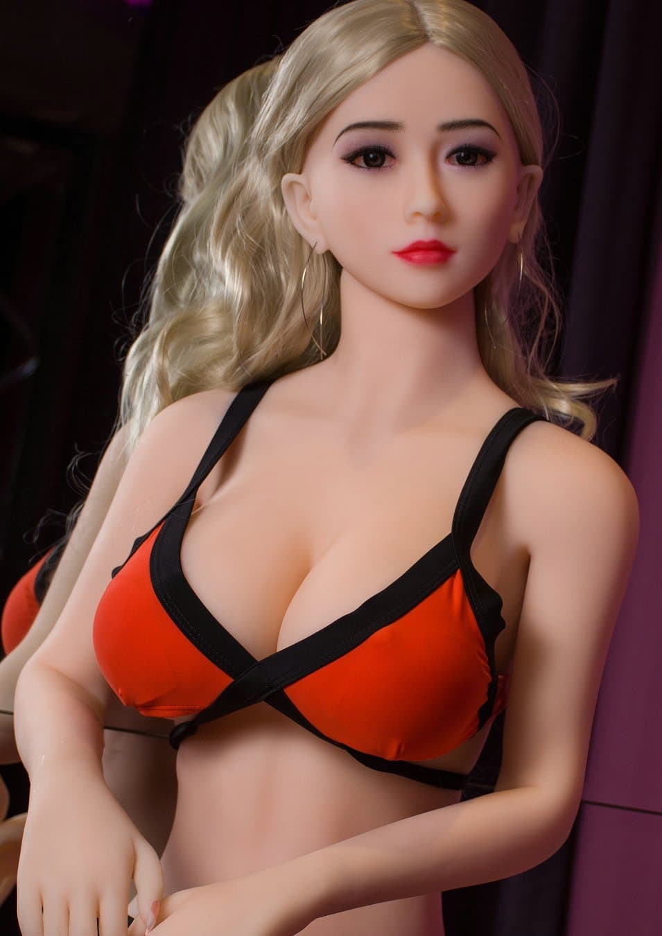 janet 148cm af blonde big boobs skinny tpe small sex doll(5)