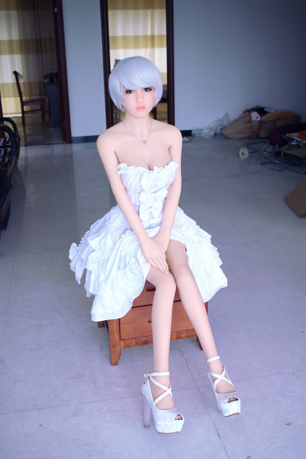 nia 148cm af blonde japanese medium tits skinny tpe asian small sex doll(7)