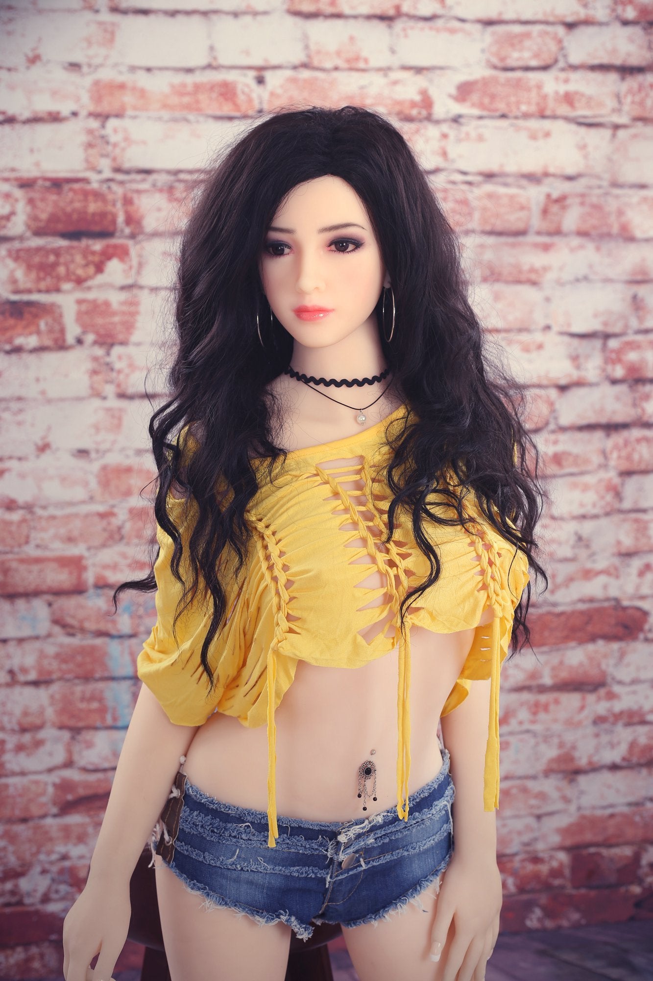 felice 158cm af black hair medium tits skinny tpe teen sex doll(8)