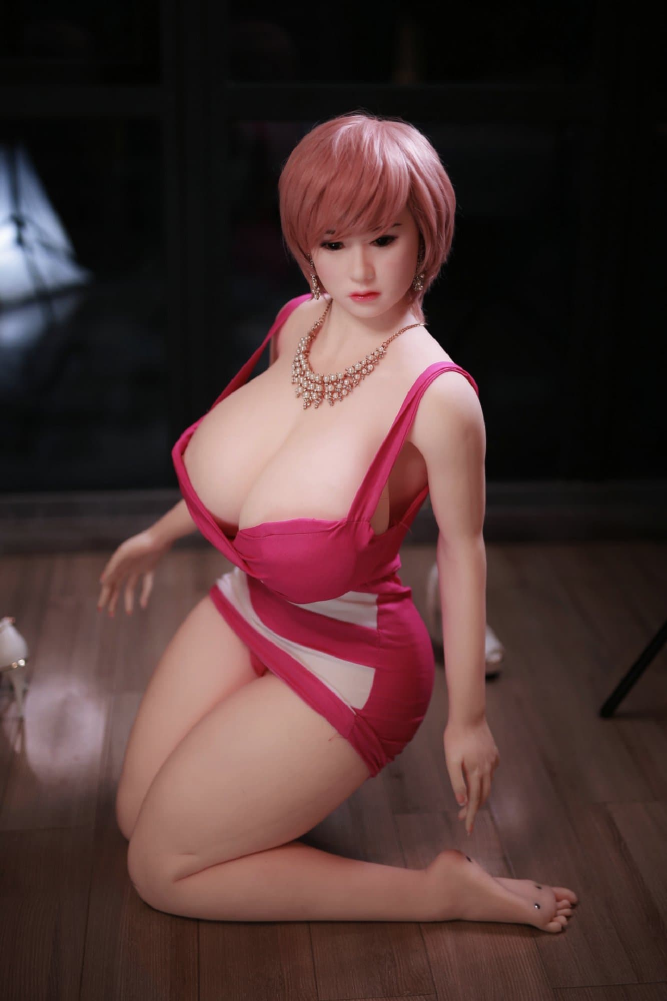 kay 159cm 5ft3 curvy giant massive tits jy red hair tpe sex doll(5)