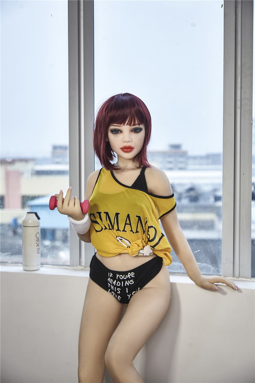 kellye 145cm medium tits skinny red hair tpe small teen sex doll(13)