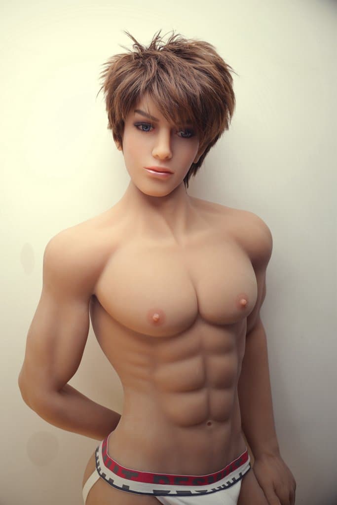 saffron 160cm male af brown hair tpe gay boy sex doll(6)