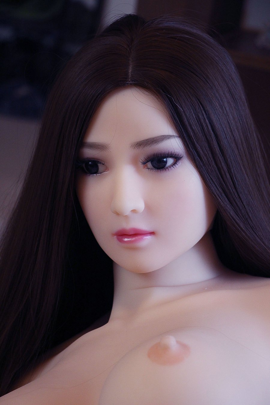 jojo 165cm af brown hair japanese big boobs skinny tpe asian sex doll(2)