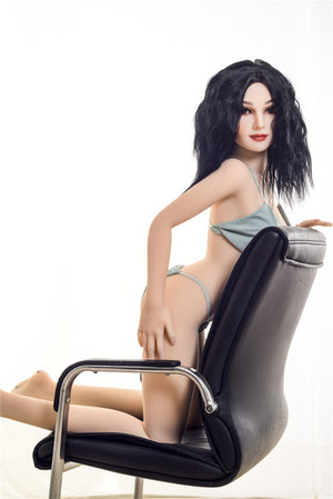 tamlyn 155cm black hair skinny flat chested tpe teen sex doll(2)