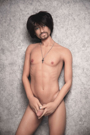 jordan 165cm af black hair male tan skin tpe gay boy sex doll(10)