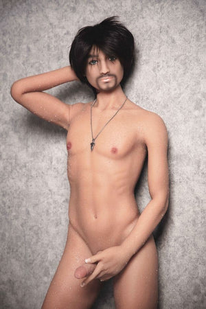 jordan 165cm af black hair male tan skin tpe gay boy sex doll(9)